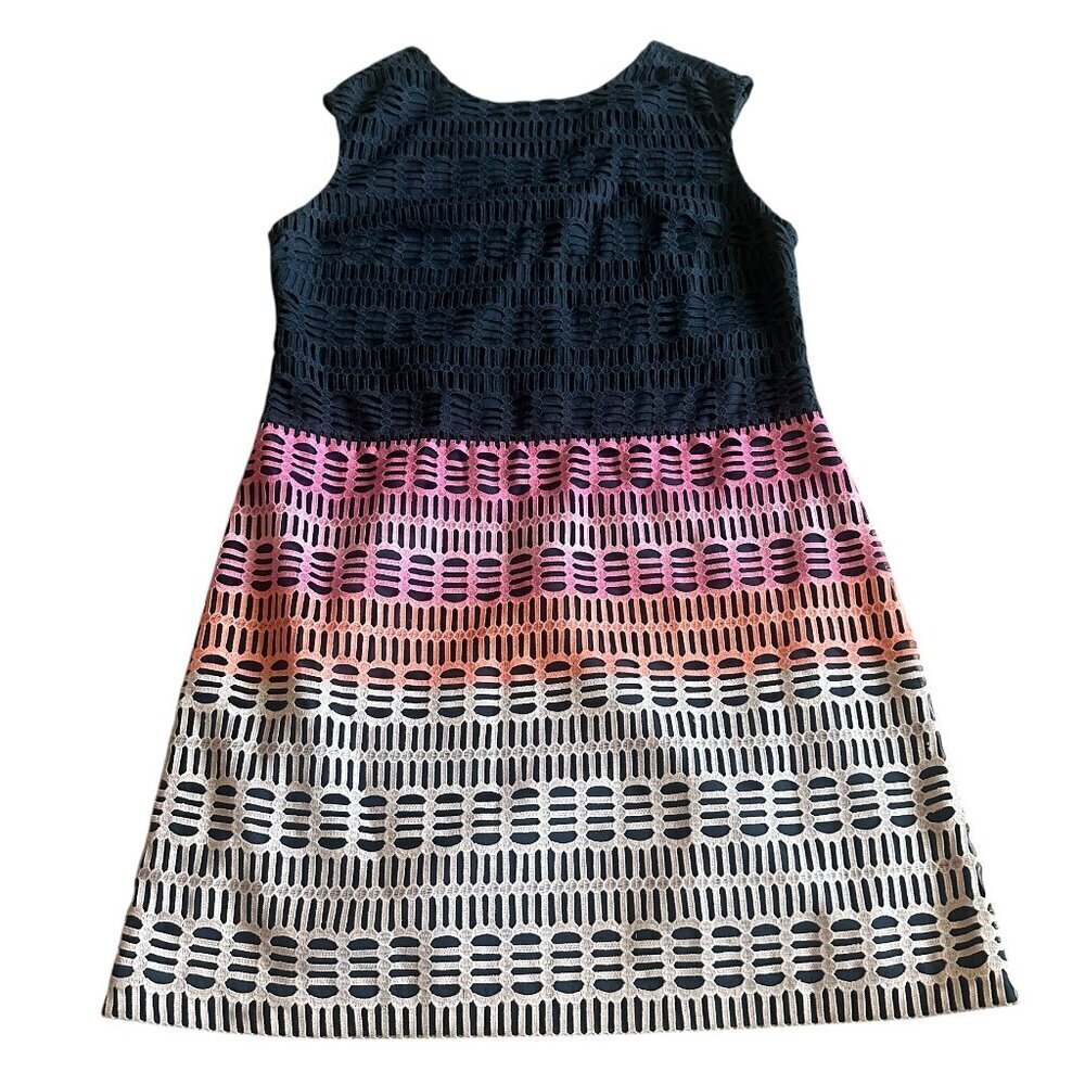 Ted Baker London Dahil Marina Mosaic Lace Tunic Dress Ombre Cocktail Size 4